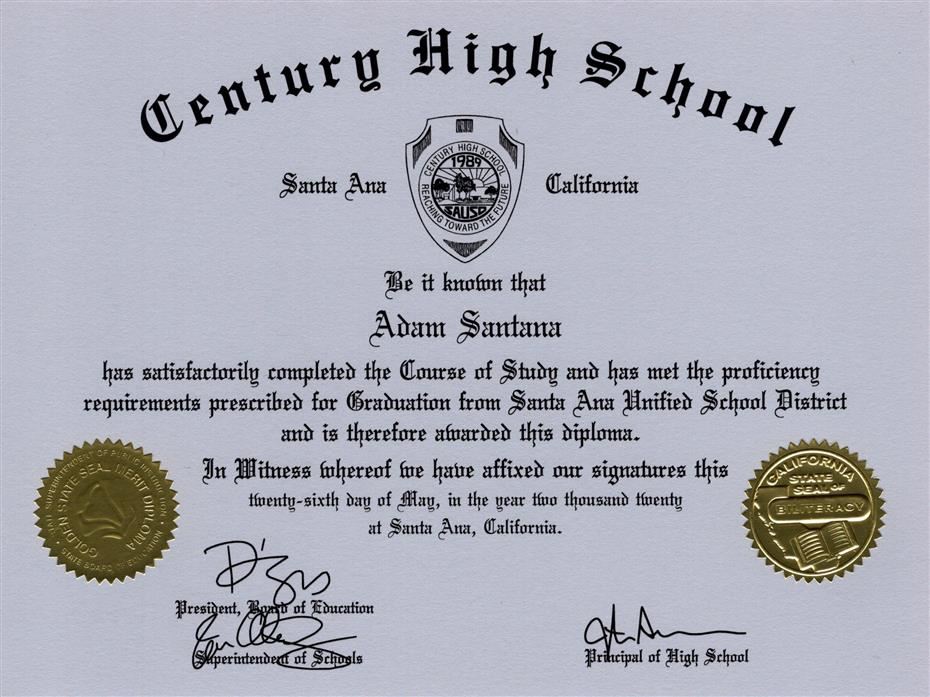 seal on diploma